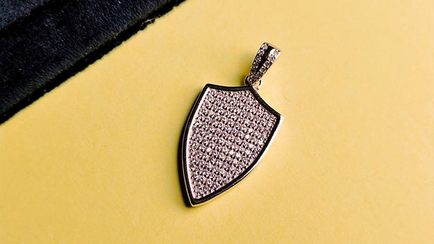 Shield Silver Pendent for Men/Women - Rivansh