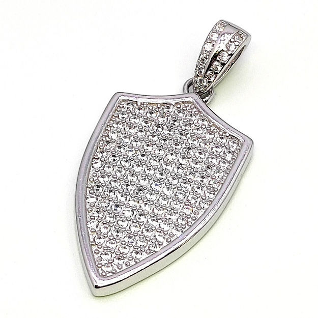 Shield Silver Pendent for Men/Women - Rivansh