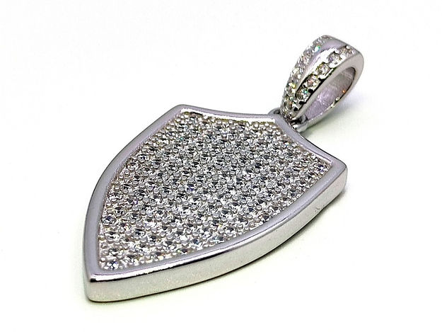 Shield Silver Pendent for Men/Women - Rivansh