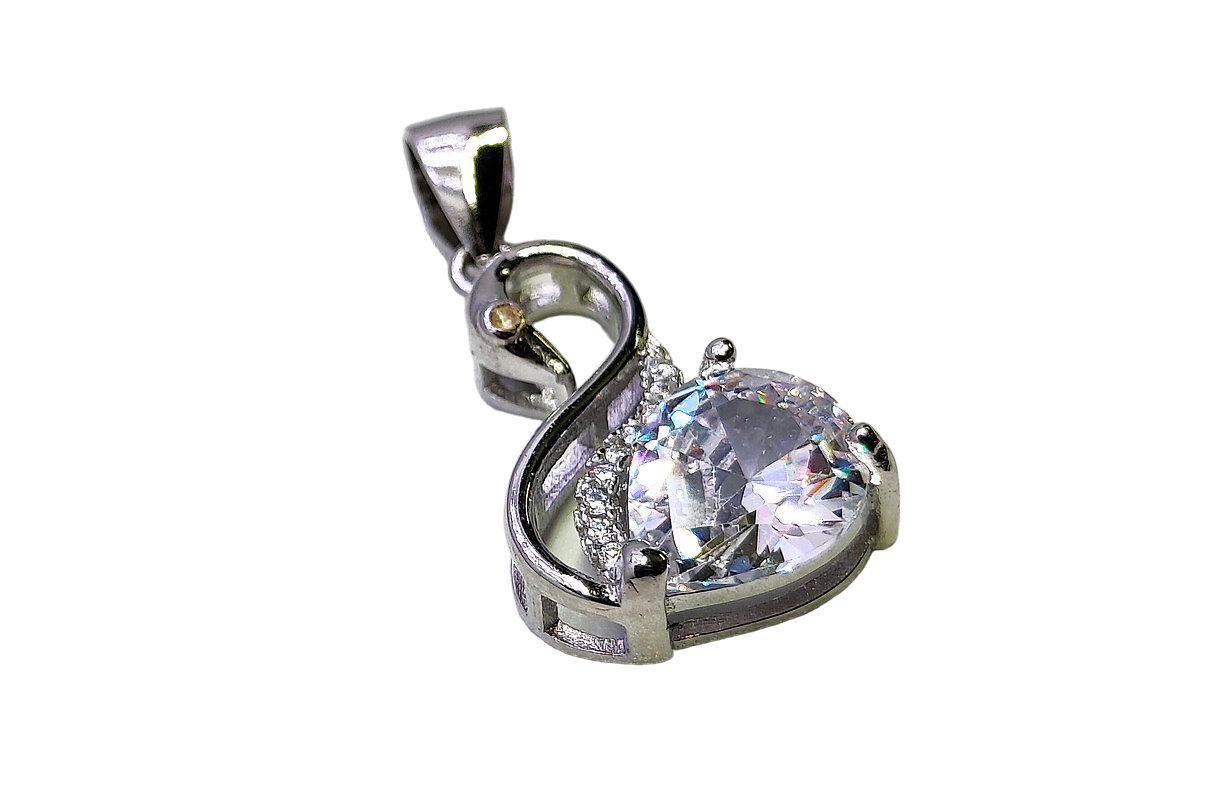 The Diamond Duck- Silver Pendent for Women - Rivansh