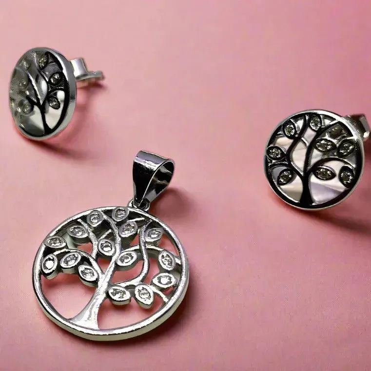 The Round Tree- Silver Pendent for Women - Rivansh