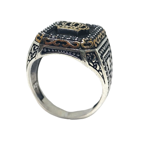 The King Sterling Silver Ring (92.5)for Men - Rivansh