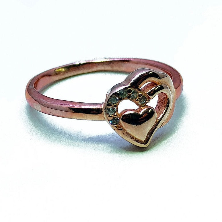 Rose gold heart Ring for Women - Rivansh