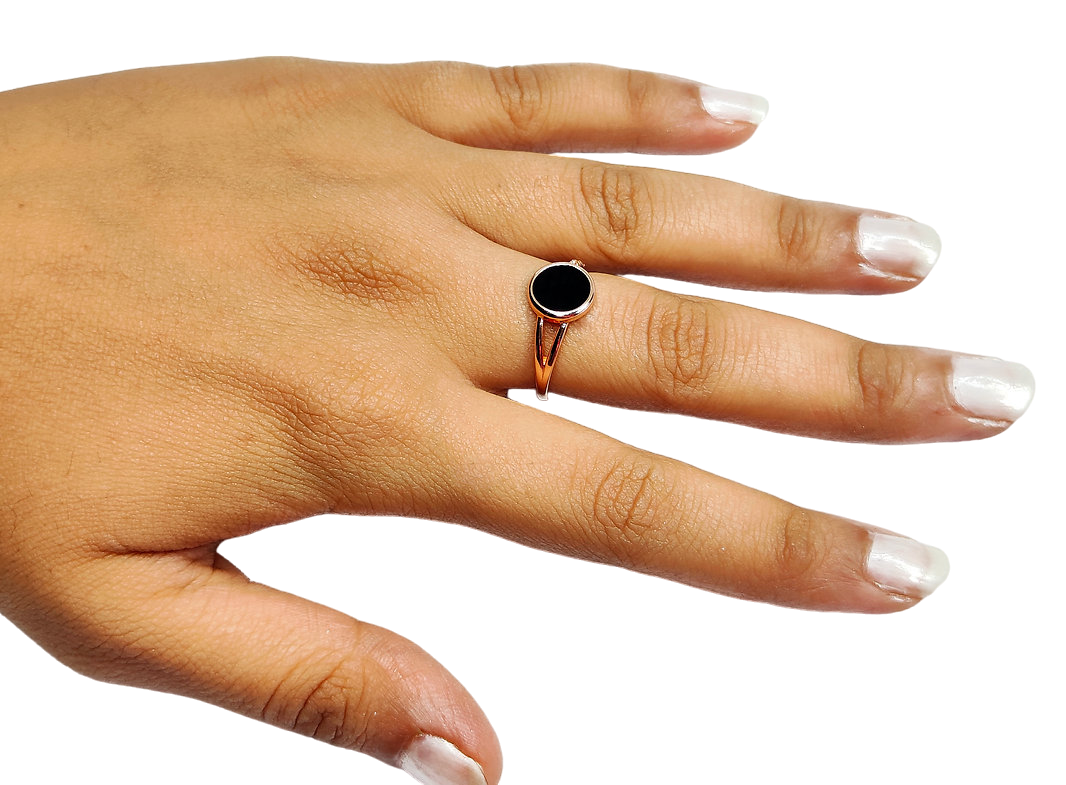 Black Ring for Women,Ring,925 silver,rivansh.co