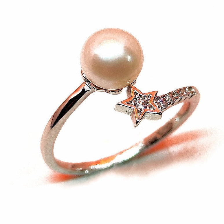 Pearl Star Ring for Women - Rivansh