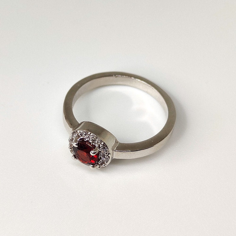Unique Sapphire Silver Ring for Women - Rivansh