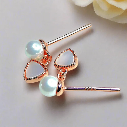 Pearl Silver Earrings for Women