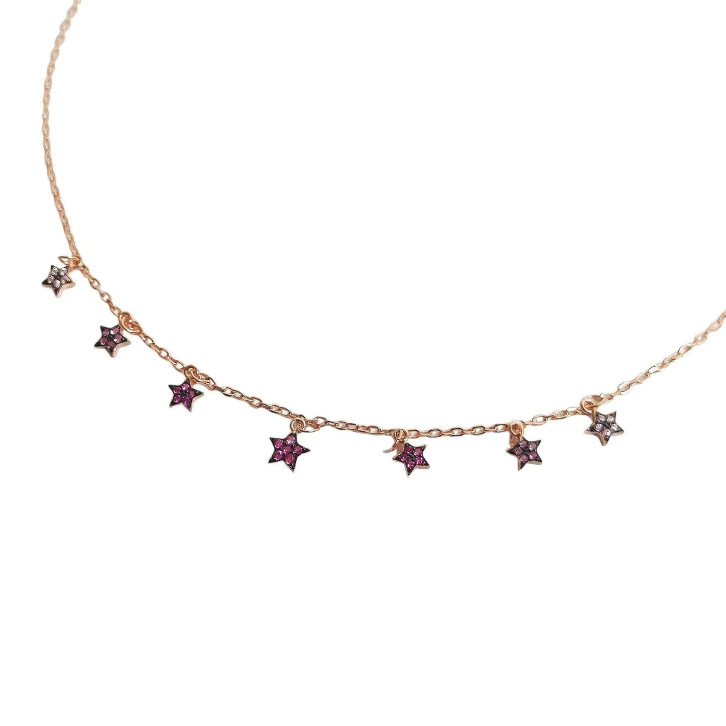 Pink Stars Neck Piece for Women - Rivansh