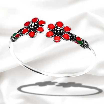 Red Flower Bracelet/92.5