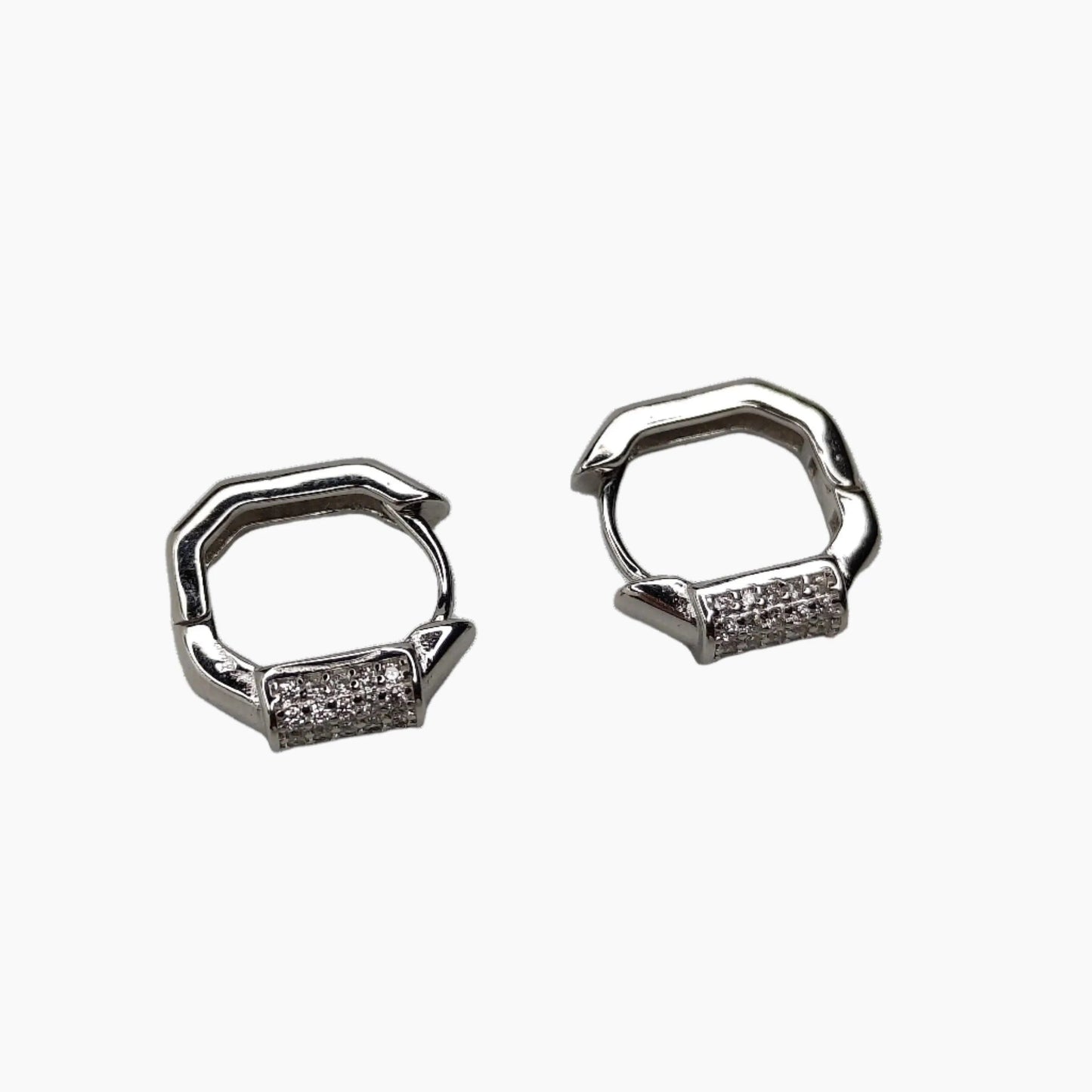 RIVANSH SILVER HOOP EARRINGS