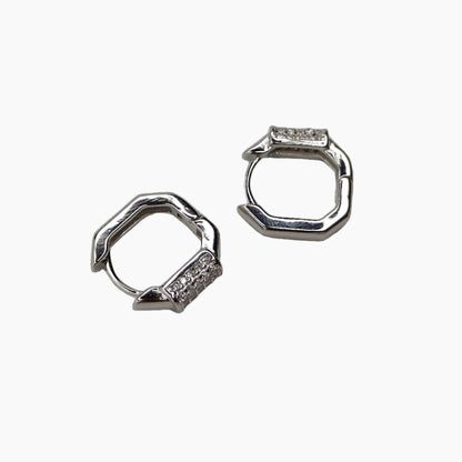 RIVANSH SILVER HOOP EARRINGS