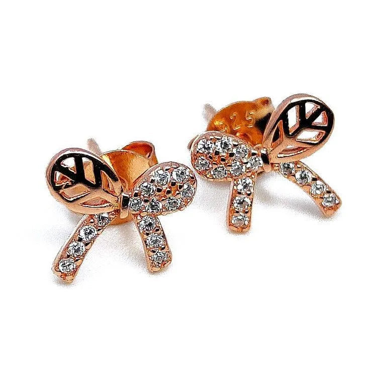 Rose Gold Sterling Silver Studs - Rivansh