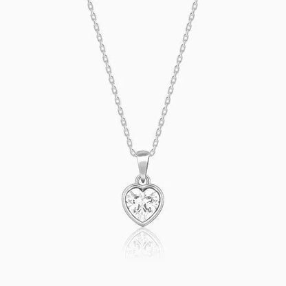 The Heart - Silver Pendent With Chain for Women (92.5 Sterling Silver) | Rivansh Jewels | 925 Sterling Silver Jewelry Store | Rivansh.co | Luxury Sterling Silver Jewellery Online