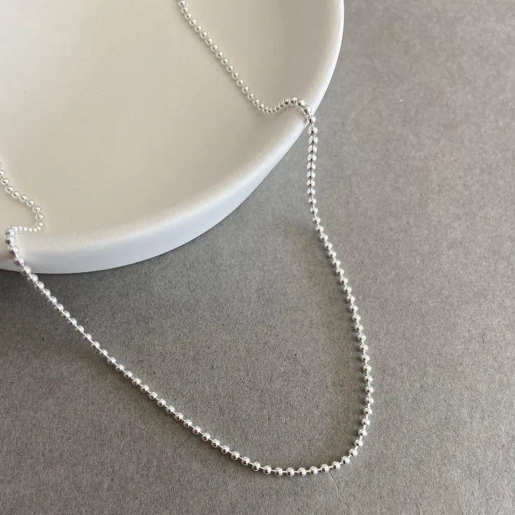 Silver beads chain