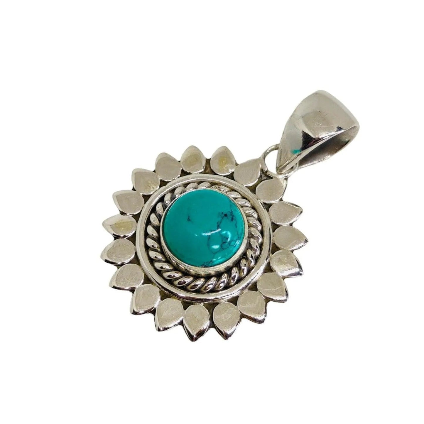 Sunflower- Silver Pendent For Women - Rivansh