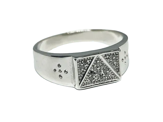 T Ring for Men (92.5 Silver) - Rivansh