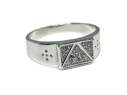 T Ring for Men (92.5 Silver) - Rivansh