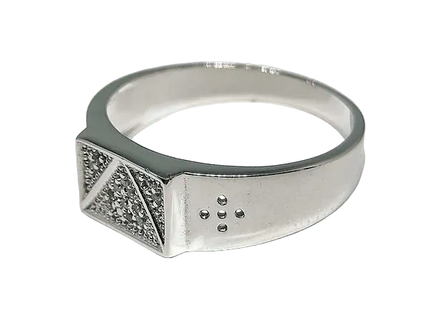 T Ring for Men (92.5 Silver) - Rivansh