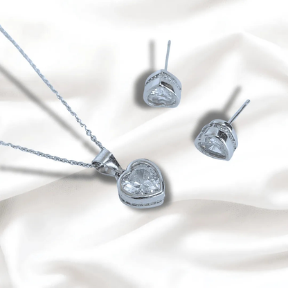 The Heart - Silver Pendent Set With Chain for Women (92.5 Sterling Silver)