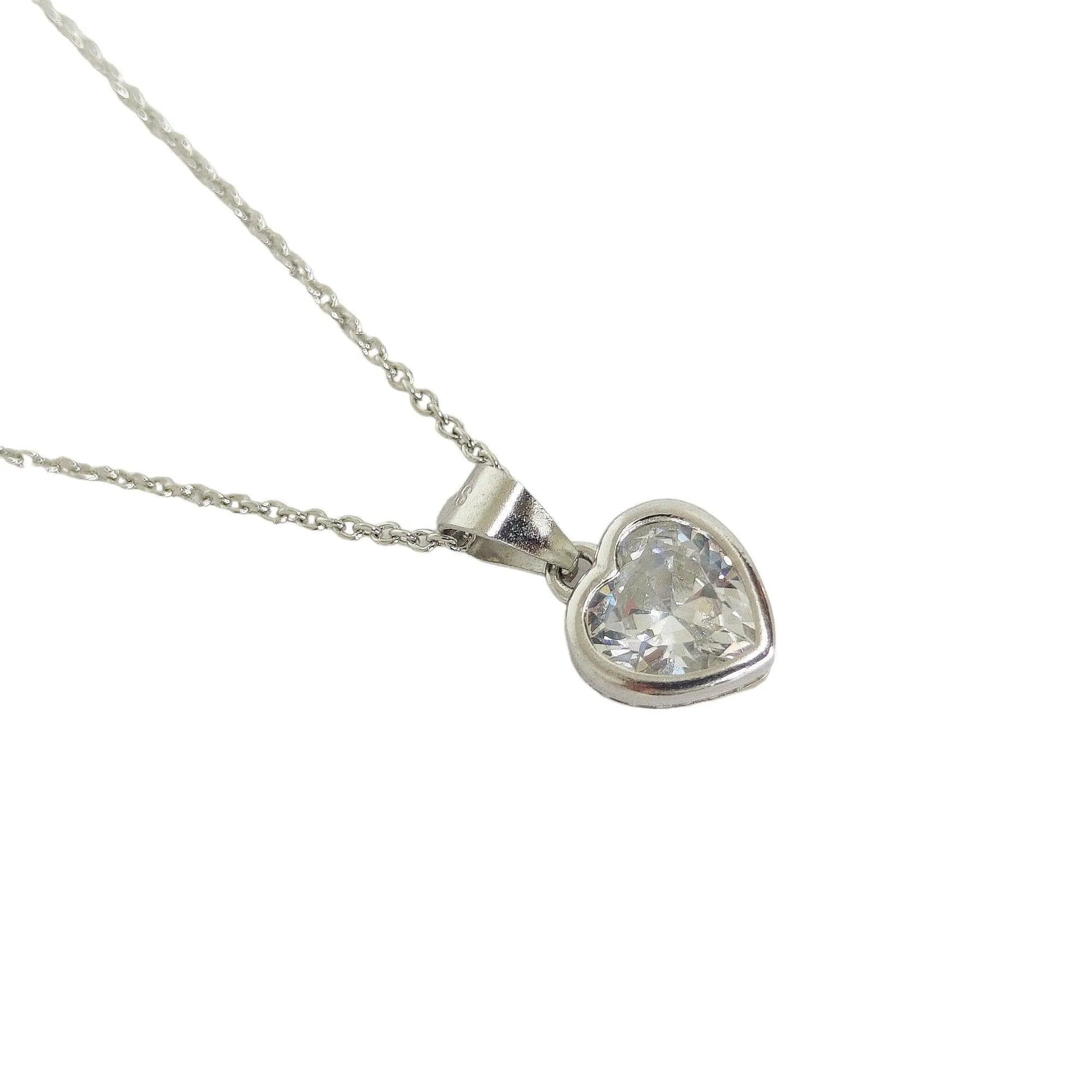 The Heart - Silver Pendent Set With Chain for Women - Rivansh