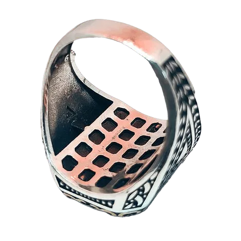 The King Sterling Silver Ring (92.5)for Men - Rivansh