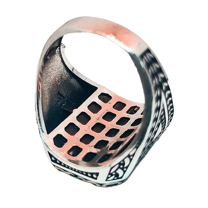 The King Sterling Silver Ring (92.5)for Men - Rivansh