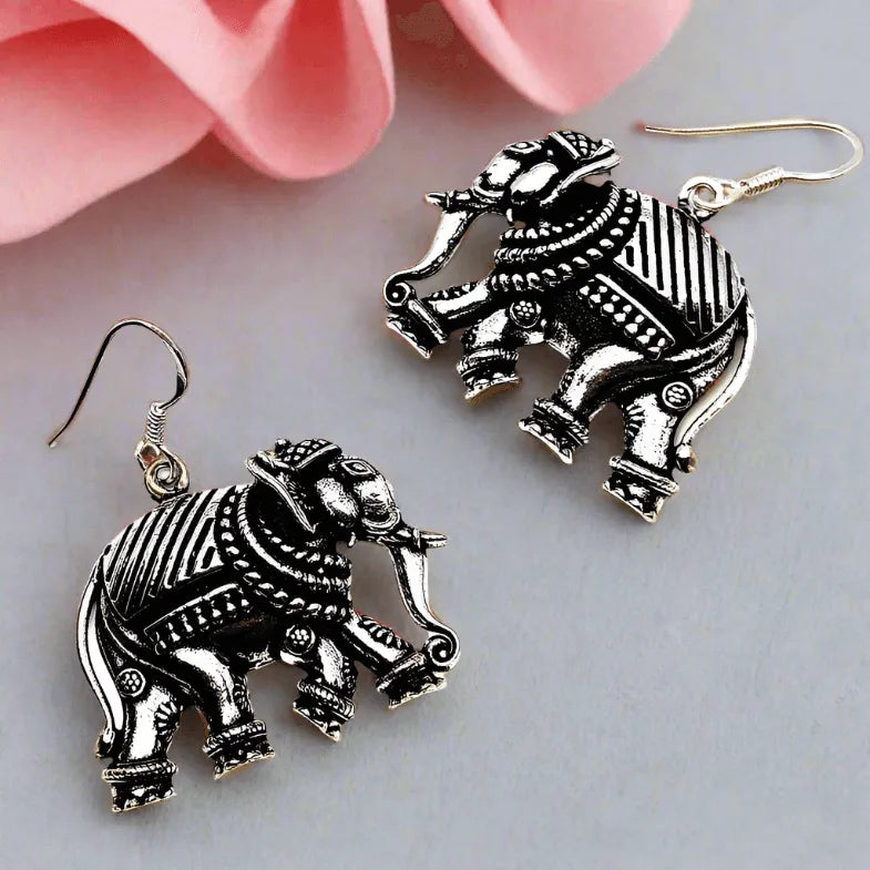 Traditional Elephant Earrings for Women