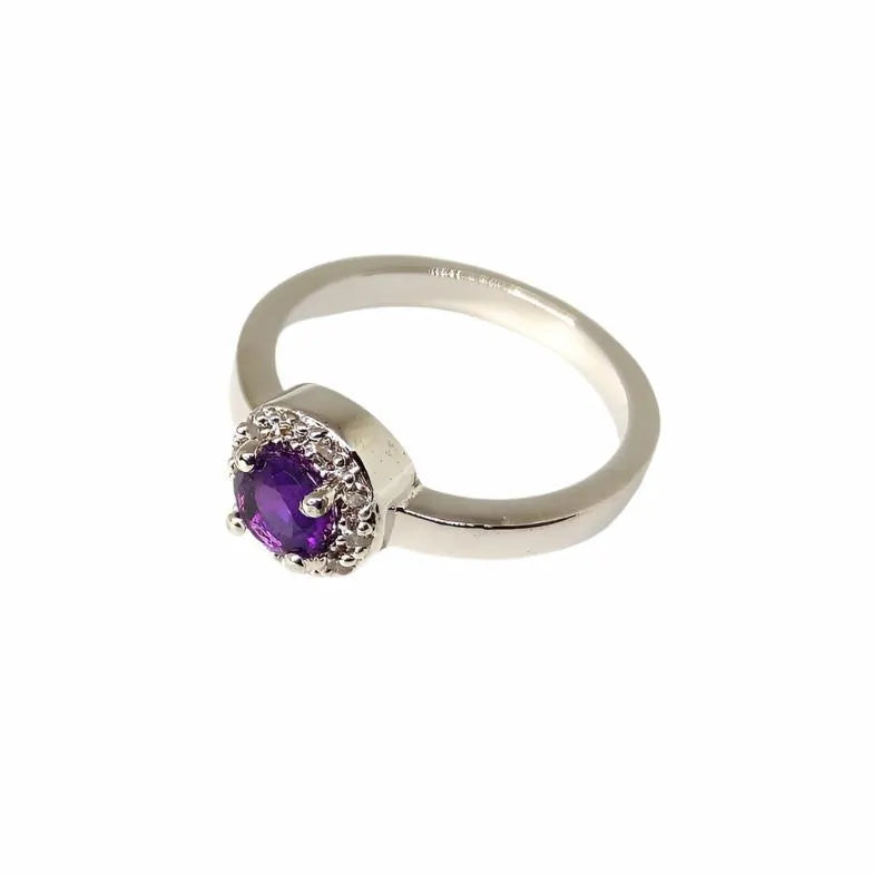 Unique Sapphire Silver Ring for Women - Rivansh