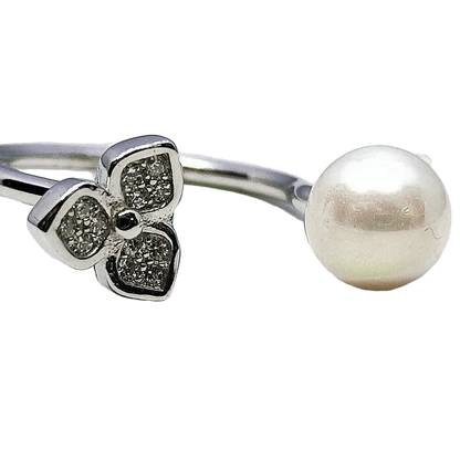 White Pearl Ring for Women - Rivansh